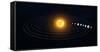 Extrasolar Planetary System. Planets in Orbit around an Alien Sun.-Nazarii Neshcherenskyi-Framed Stretched Canvas