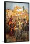 Extremadura. The market, 1917. Series: Vision of Spain. Oil on canvas, 351 cm x 302 cm-Joaquin Sorolla-Framed Poster