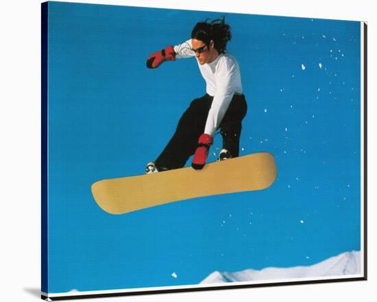 Extreme Sports Snowboarding-null-Stretched Canvas