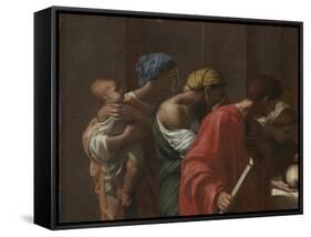 Extreme Unction, from the 'Seven Sacraments', 1638-40-Nicolas Poussin-Framed Stretched Canvas