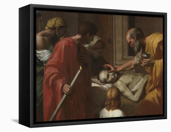 Extreme Unction, from the 'Seven Sacraments', 1638-40-Nicolas Poussin-Framed Stretched Canvas
