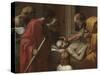 Extreme Unction, from the 'Seven Sacraments', 1638-40-Nicolas Poussin-Stretched Canvas