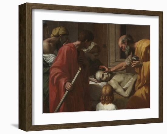 Extreme Unction, from the 'Seven Sacraments', 1638-40-Nicolas Poussin-Framed Giclee Print