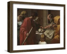 Extreme Unction, from the 'Seven Sacraments', 1638-40-Nicolas Poussin-Framed Giclee Print