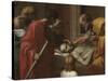 Extreme Unction, from the 'Seven Sacraments', 1638-40-Nicolas Poussin-Stretched Canvas