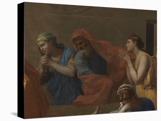 Extreme Unction, from the 'Seven Sacraments', 1638-40-Nicolas Poussin-Stretched Canvas