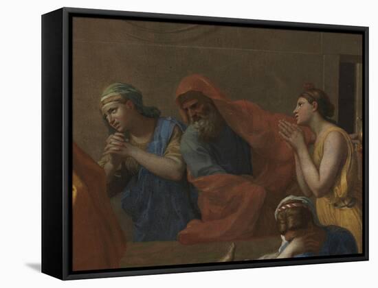 Extreme Unction, from the 'Seven Sacraments', 1638-40-Nicolas Poussin-Framed Stretched Canvas