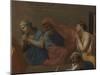 Extreme Unction, from the 'Seven Sacraments', 1638-40-Nicolas Poussin-Mounted Giclee Print