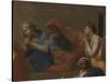 Extreme Unction, from the 'Seven Sacraments', 1638-40-Nicolas Poussin-Stretched Canvas