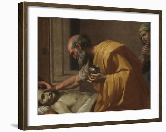 Extreme Unction, from the 'Seven Sacraments', 1638-40-Nicolas Poussin-Framed Giclee Print