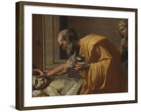 Extreme Unction, from the 'Seven Sacraments', 1638-40-Nicolas Poussin-Framed Giclee Print