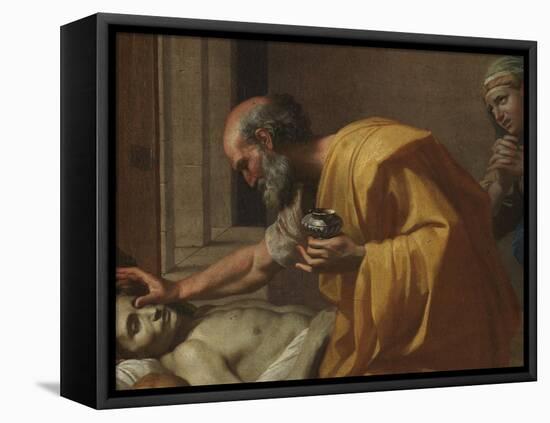 Extreme Unction, from the 'Seven Sacraments', 1638-40-Nicolas Poussin-Framed Stretched Canvas