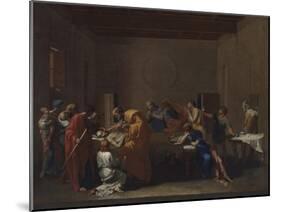 Extreme Unction, from the 'Seven Sacraments', 1638-40-Nicolas Poussin-Mounted Giclee Print