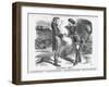 Extremes Meet, 1863-John Tenniel-Framed Giclee Print