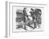 Extremes Meet, 1863-John Tenniel-Framed Giclee Print