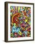 Eye 2-Abstract Graffiti-Framed Giclee Print