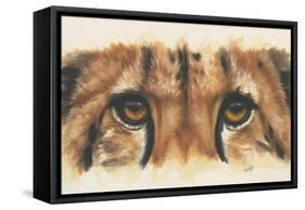 Eye-Catching Cheetah-Barbara Keith-Framed Stretched Canvas