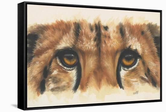 Eye-Catching Cheetah-Barbara Keith-Framed Stretched Canvas
