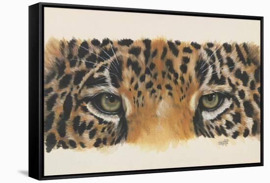 Eye-Catching Jaguar-Barbara Keith-Framed Stretched Canvas