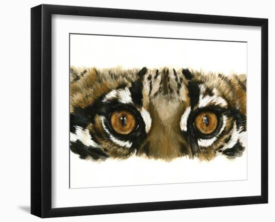 Eye Catching Ocelot-Barbara Keith-Framed Giclee Print