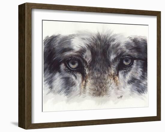 Eye-Catching Wolf-Barbara Keith-Framed Giclee Print