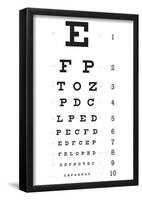 Eye Chart 10-Line Reference Poster-null-Framed Poster