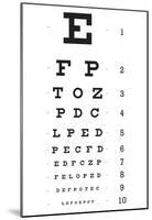 Eye Chart 10-Line Reference Poster-null-Mounted Poster