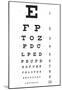 Eye Chart 10-Line Reference Poster-null-Mounted Poster