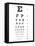 Eye Chart 10-Line Reference Poster-null-Framed Stretched Canvas