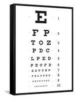 Eye Chart 10-Line Reference Poster-null-Framed Stretched Canvas