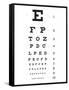 Eye Chart 10-Line Reference Poster-null-Framed Stretched Canvas