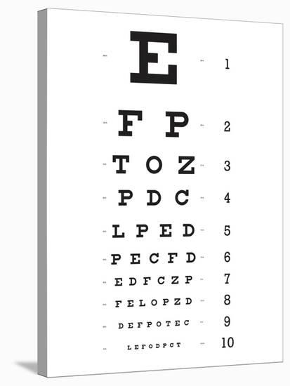 Eye Chart 10-Line Reference Poster-null-Stretched Canvas