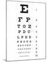 Eye Chart 10-Line Reference Poster-null-Mounted Poster