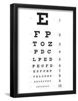 Eye Chart 10-Line Reference Poster-null-Framed Poster
