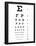 Eye Chart 10-Line Reference Poster-null-Framed Poster