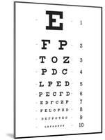 Eye Chart 10-Line Reference Poster-null-Mounted Poster