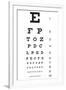 Eye Chart 10-Line Reference-null-Framed Art Print