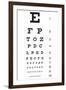 Eye Chart 10-Line Reference-null-Framed Art Print