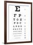 Eye Chart 10-Line Reference-null-Framed Art Print