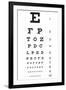 Eye Chart 10-Line Reference-null-Framed Art Print