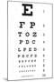 Eye Chart 10-Line Reference-null-Mounted Art Print