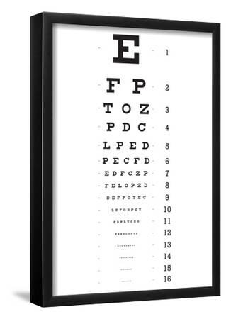 eye chart 16 line reference poster posters allposters com
