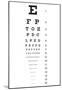 Eye Chart 16-Line Reference Poster-null-Mounted Poster