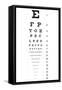 Eye Chart 16-Line Reference-null-Framed Stretched Canvas