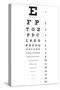 Eye Chart 16-Line Reference-null-Stretched Canvas
