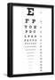 Eye Chart 16-Line Reference-null-Framed Poster