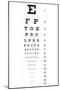 Eye Chart 16-Line Reference-null-Mounted Poster
