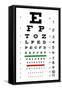 Eye Chart 1-Germán Ariel Berra-Framed Stretched Canvas