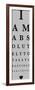 Eye Chart I-The Vintage Collection-Framed Giclee Print