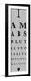 Eye Chart I-The Vintage Collection-Framed Giclee Print